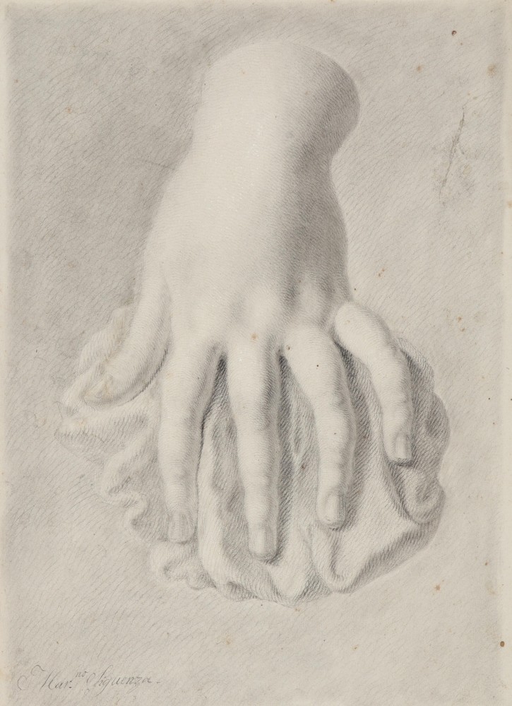 Study of hand with handkerchief. Sigüenza, Mariano. . Precio: 300€