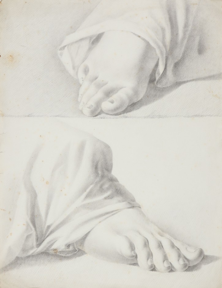 Two studies of feet and draping. . . Precio: 350€