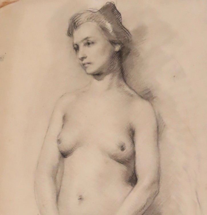 Desnudo femenino. Pey, Josep. Finales siglo XIX. Precio: 600€