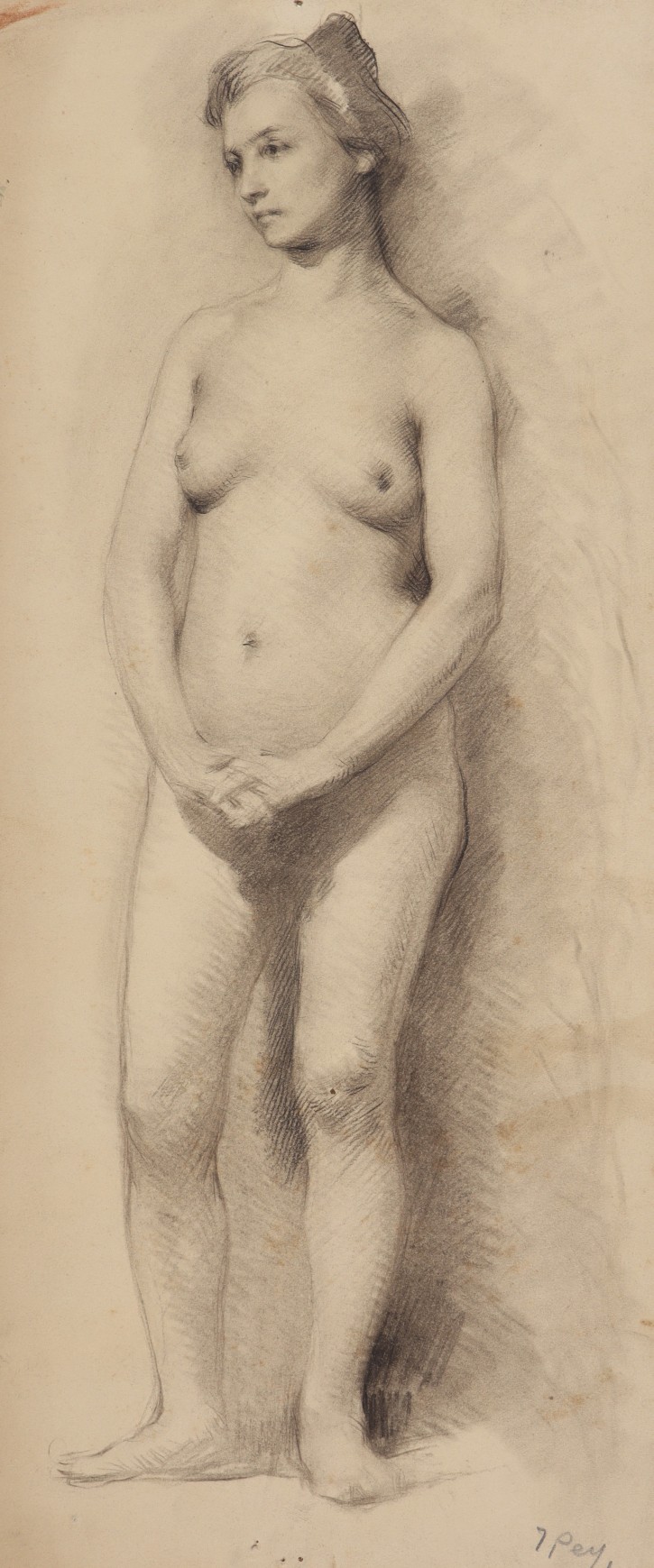 Female nude. Pey, Josep (1875-1976). Finales siglo XIX. Precio: 600€