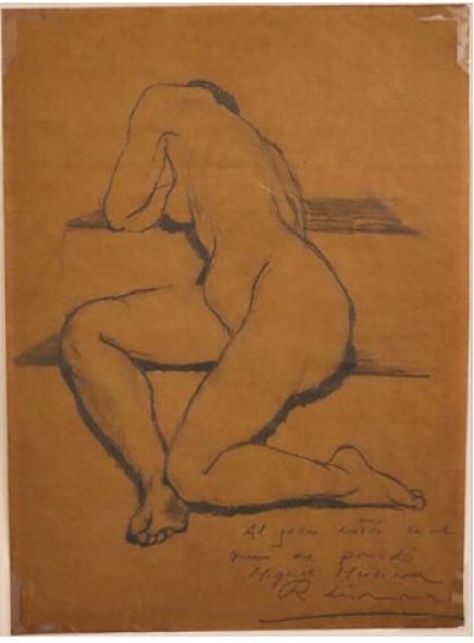 Desnudo femenino estirado. Llimona, Rafael. . Precio: 300€