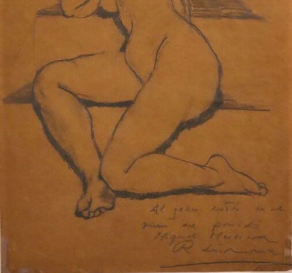 Desnudo femenino estirado. Llimona, Rafael. . Precio: 300€
