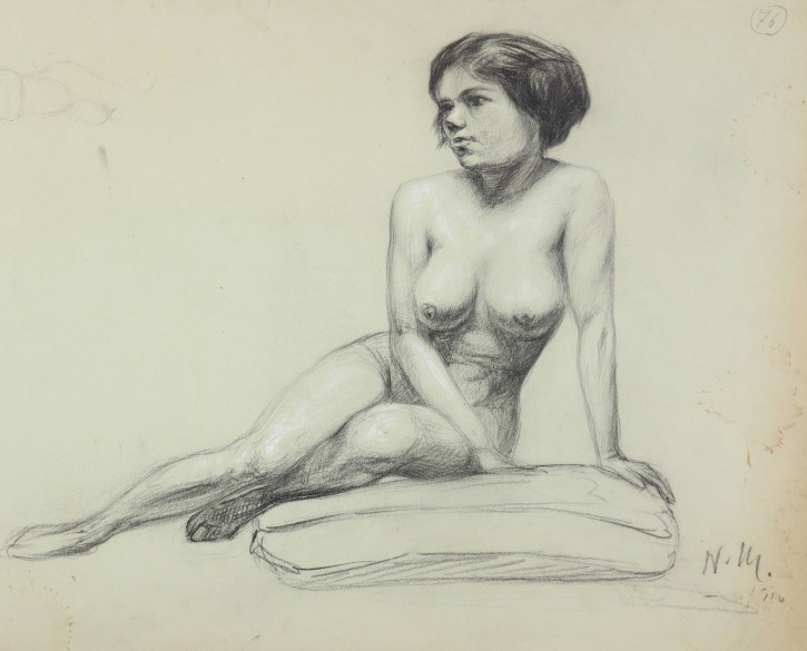 Naked woman reclining. . 1910. Precio: 300€