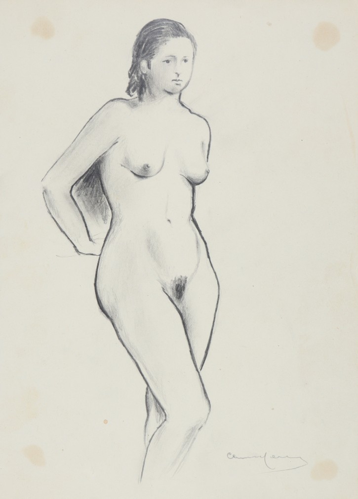 Couple of female nudes. Commeleran, Juan (1902-1992). 1931. Precio: 250€