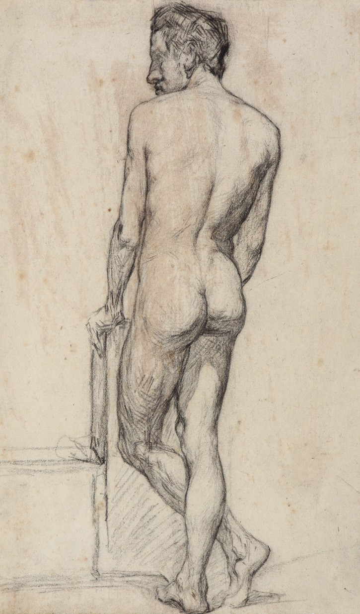 Naked man from behind. . Último cuarto siglo XIX. Precio: 350€