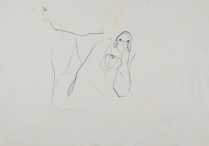 Nude woman study. Alcaraz, Jordi (1963). 1982