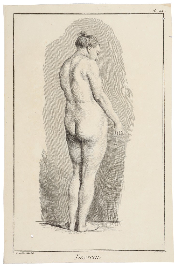 Studies of human figures and proportions. Bénard, R. (1734-1777) - Cochin, Charles-Nicolas (1715-1790). 1751-1772. Precio: 120€