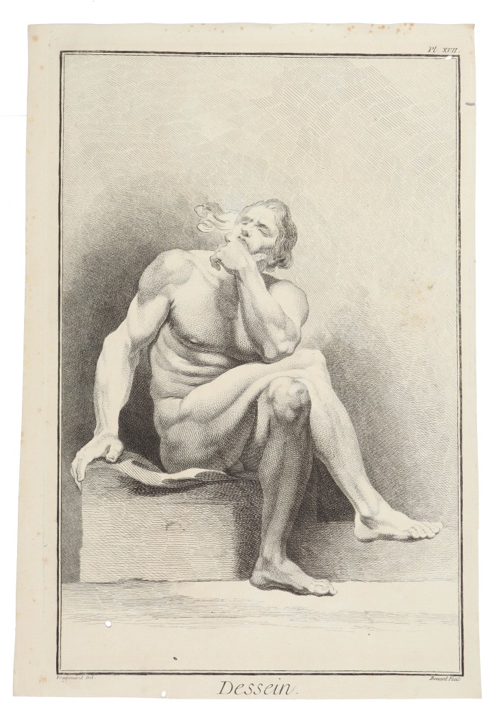 Studies of human figures and proportions. Bénard, R. (1734-1777) - Cochin, Charles-Nicolas (1715-1790). 1751-1772. Precio: 120€