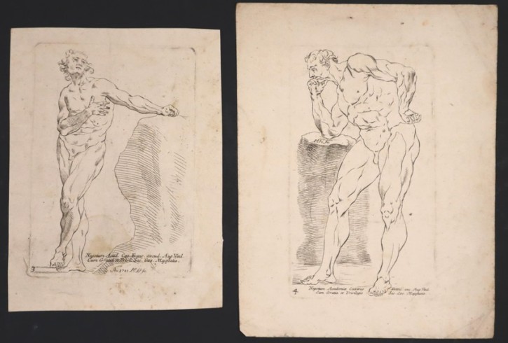Estudios de figuras. Anónimo. 1743. Precio: 600€