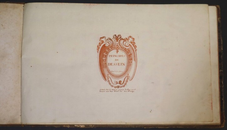 Book "Principes de dessein". Leclerc, Sébastien (1637-1714) - Audran, Gerard (1640-1703). Ca. 1700