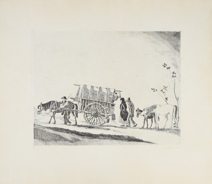 Caravana. Nogués i Casas, Xavier (1873-1941). 1931. Precio: 1500€