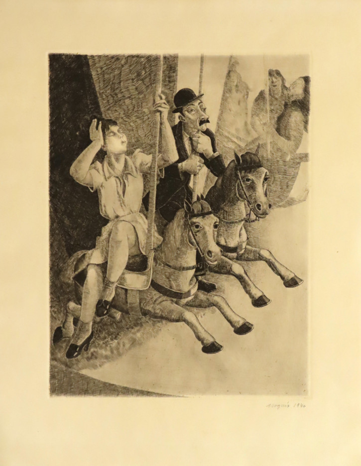 Cavallets (parella). Nogués i Casas, Xavier (1873-1941). 1940. Precio: 1800€