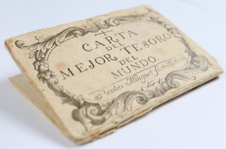 Carta del Mejor Tesoro del Mundo. Minguet e Yrol, Pablo (1733-1778). c. 1750