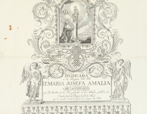 Virgen del Pilar. Dedicada a la Reyna Ntra. Sra. Dª Maria Josefa Amalia