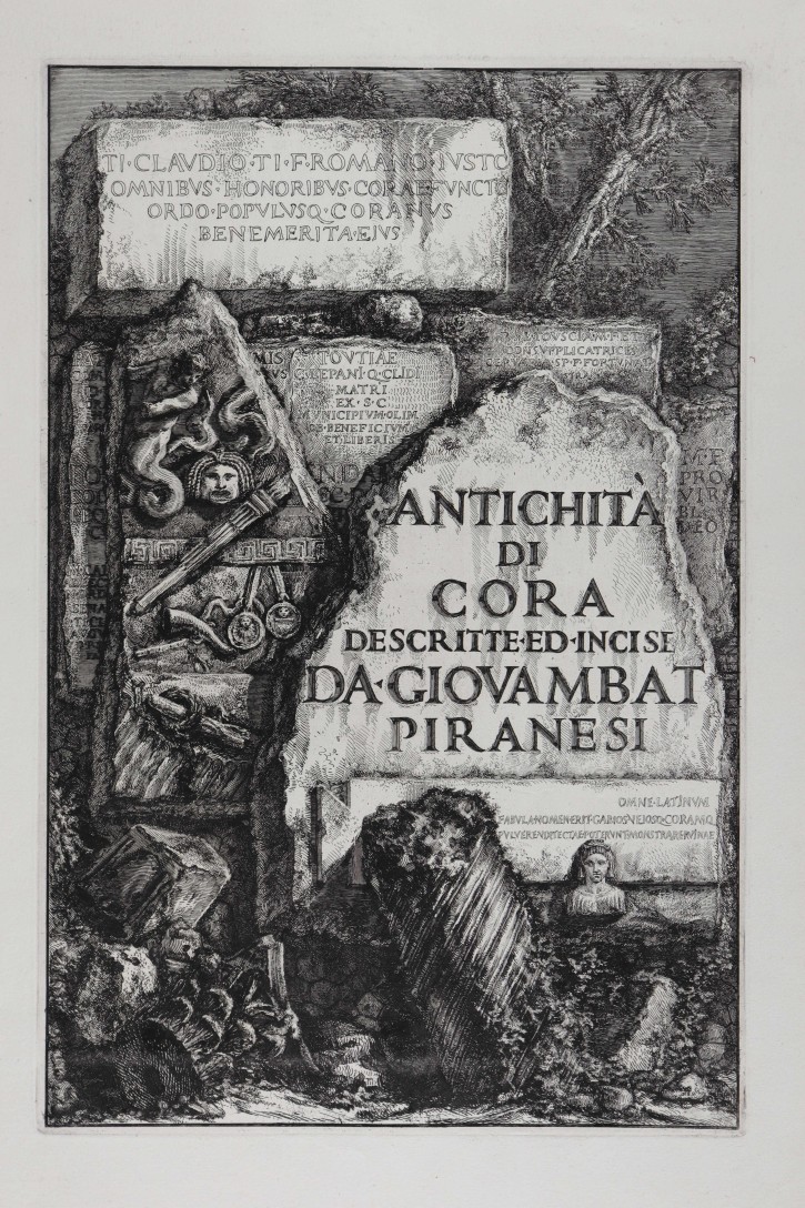 Antichità di Cora. Piranesi, Giovanni Battista (1720-1778). 1764. Precio: 900€