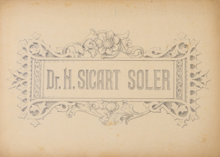 Dr. H. Sicart Soler. Tribó, Francesc (activo primer tercio de s. XX). . Precio: 120€