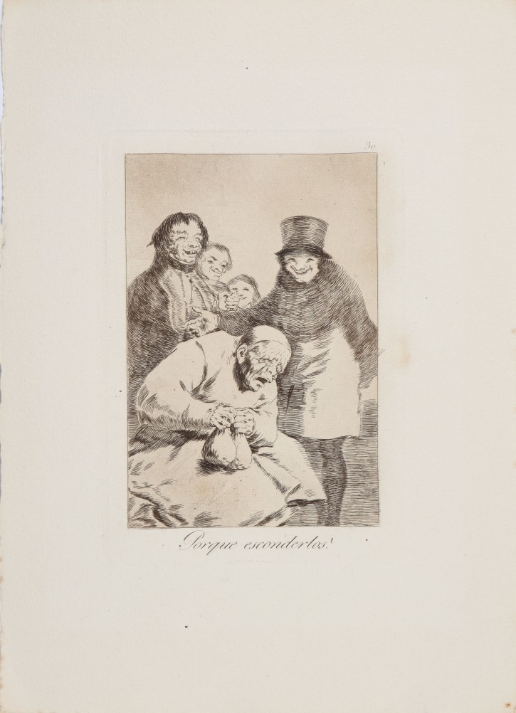 Porque esconderlos?. Goya Lucientes, Francisco de (1746-1828) - Calcografía Nacional. 1797-1799. Décima edición (1918-1928). Precio: 600€