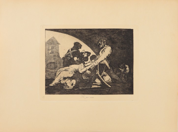 Ni por esas. Goya Lucientes, Francisco de (1746-1828) - Calcografía Nacional. 1810-1815, Séptima edición (1937). Precio: 500€