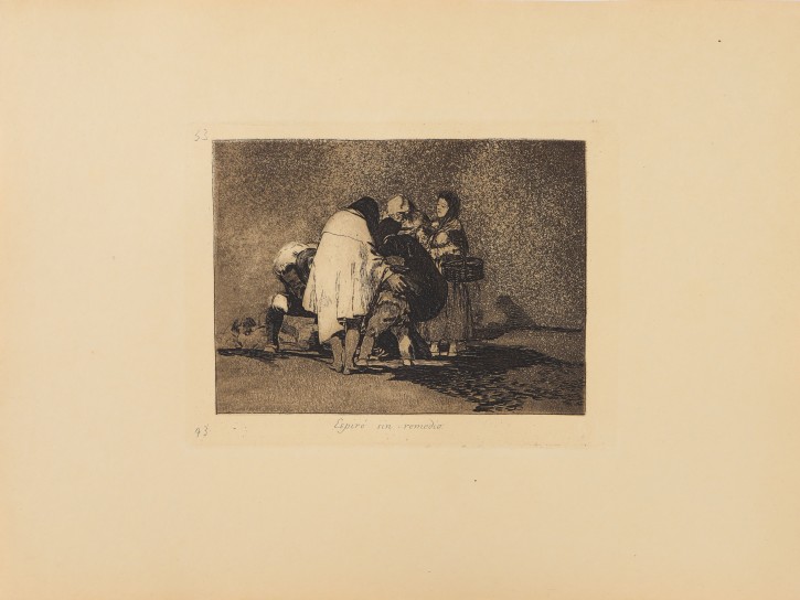 Espiró sin remedio. Goya Lucientes, Francisco de (1746-1828) - Calcografía Nacional. 1810-1815, 7th edition, (1937). Precio: 400€