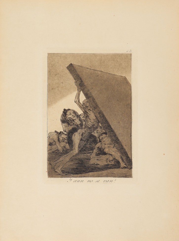 Y aun no se van. Goya Lucientes, Francisco de (1746-1828) - Calcografía Nacional. 1797-1799, 12ª edición (1937). Precio: 600€