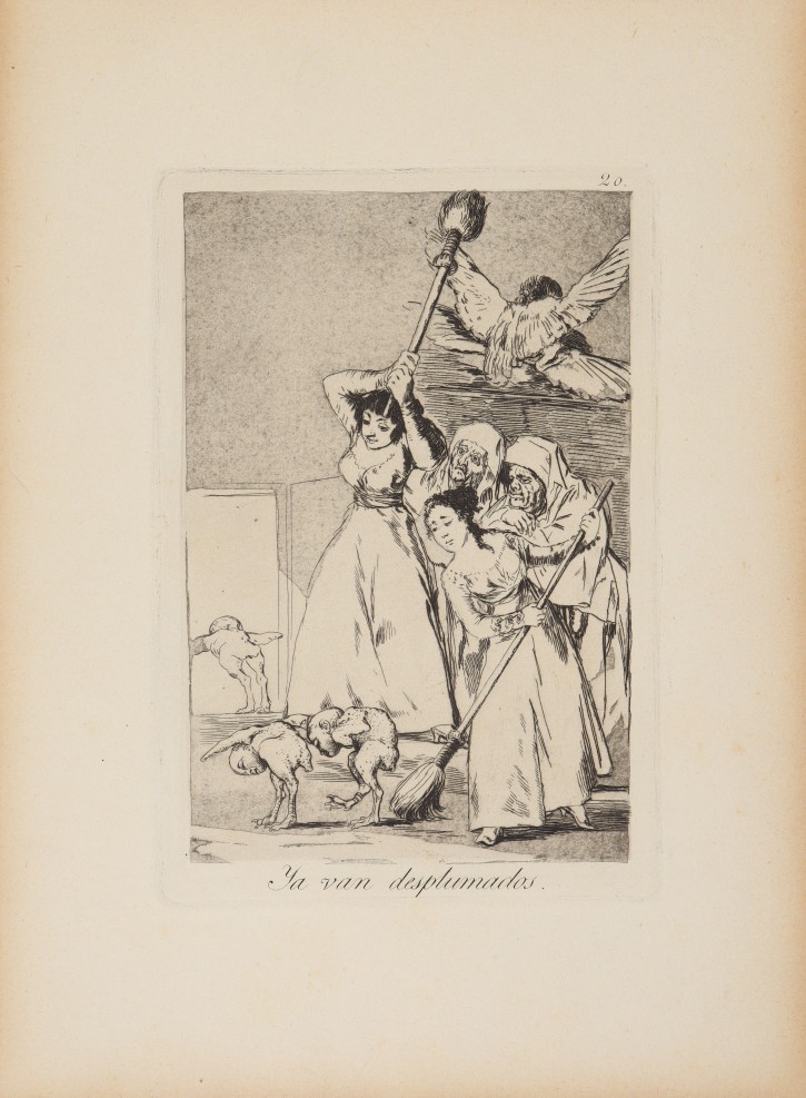 Ya van desplumados. Goya Lucientes, Francisco de (1746-1828) - Calcografía Nacional. 1797-1799, 5ª edición (1881-1886). Precio: 400€