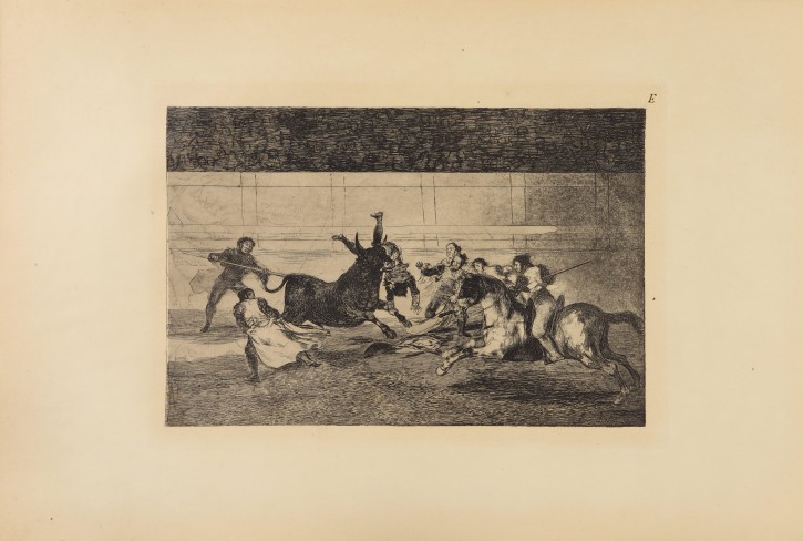 Mort de Pepe Illo (2ª composition). Goya Lucientes, Francisco de (1746-1828) - Calcografía Nacional. 1816, Séptima edición (1937). Precio: 600€