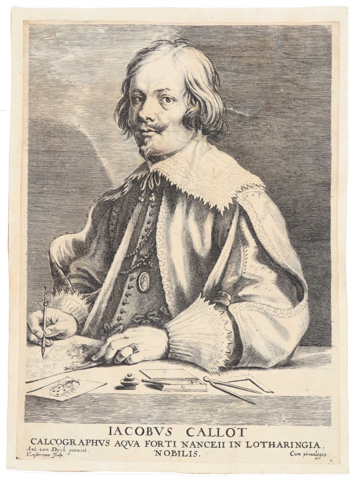 Portrait of Jacques Callot. Vorsterman, Lucas Emil (1595-1675). 1630-1645. Precio: 350€