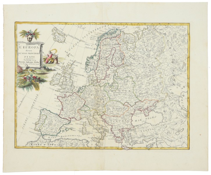 L'Europa divisa ne suoi principale stati. Zatta, Antonio (1757-1797). . Precio: 450€