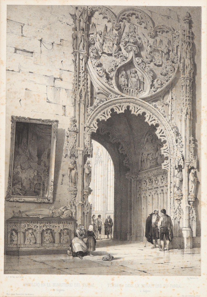 Tomb in the Parral Monastery in Segovia. Pérez Villaamil, Jenaro (1807-1854) - Lemercier. 182-1844. Precio: 250€