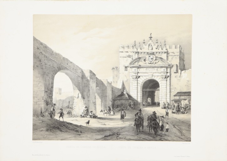 Puerta de Carmona en Sevilla. Pérez Villaamil, Jenaro (1807-1854) - Lemercier. . Precio: 300€