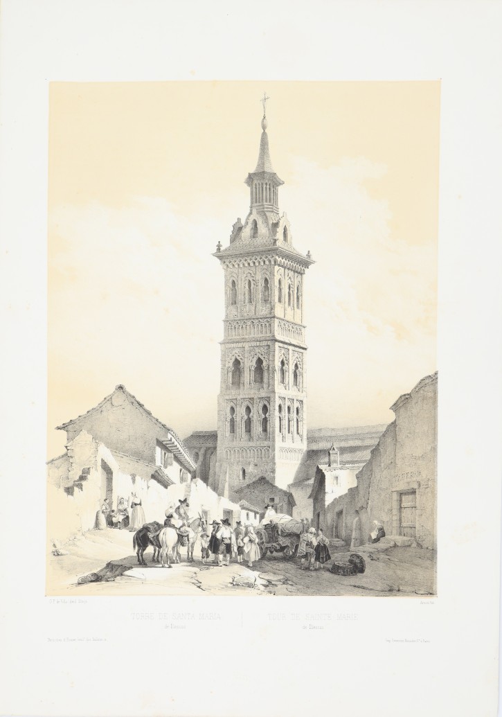 Torre de Santa María de Illescas. Pérez Villaamil, Jenaro (1807-1854) - Lemercier. . Precio: 300€