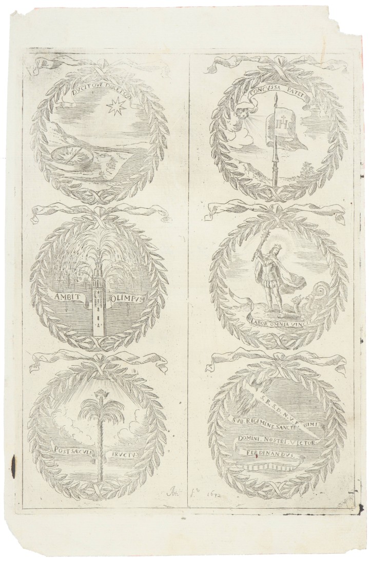 Emblems of the Cathedral of Seville. Valdés, Lucas (1661-1725). 1671. Precio: 1000€