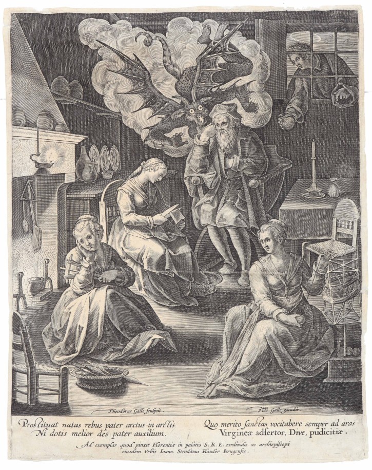 Prostituat natas rebus pater arctus in arctis.... Galle, Theodorus (1561-1633) - Galle, Phillipe (1537-1612). 1600. Precio: 900€