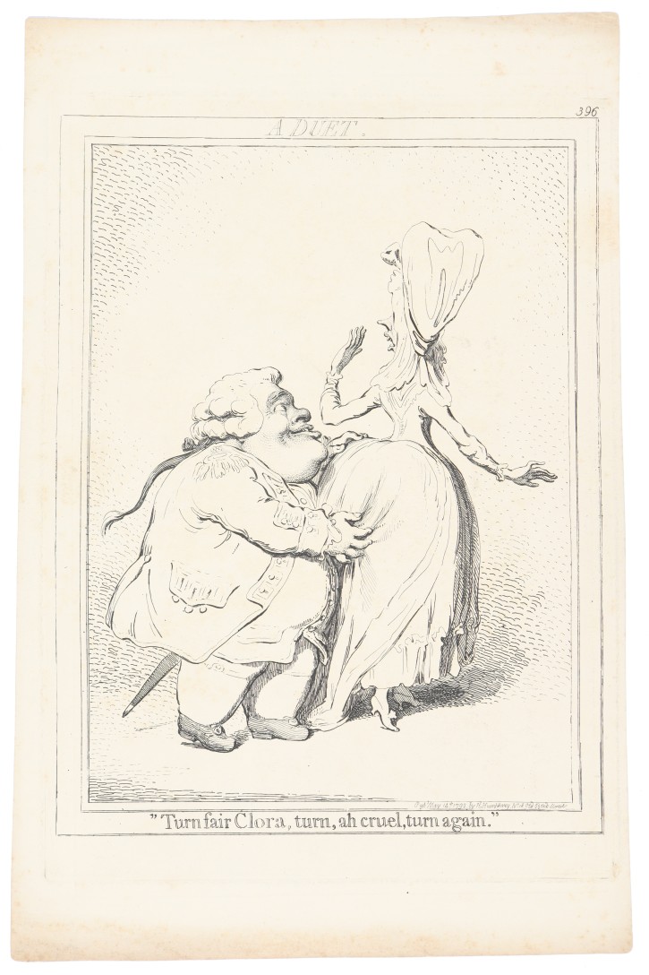 Duet. Gillray, James (1757-1815) - Humphrey, Hannah (1745, ca. 1818). 1792. Precio: 150€