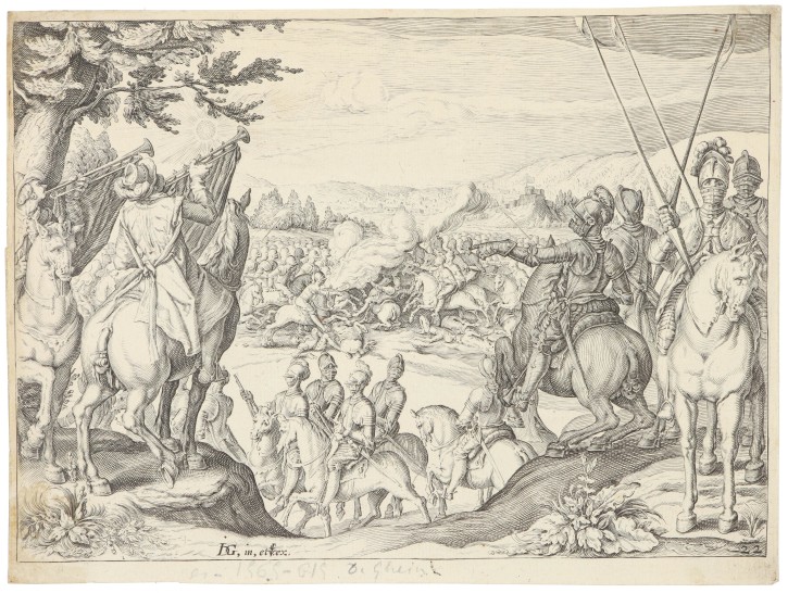 Cavalry battle. Ghein, Jacob de. . Precio: 750€