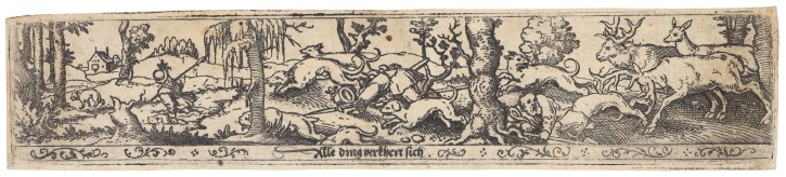 Hunting scene. Solis, Virgil (1514-1562). . Precio: 300€