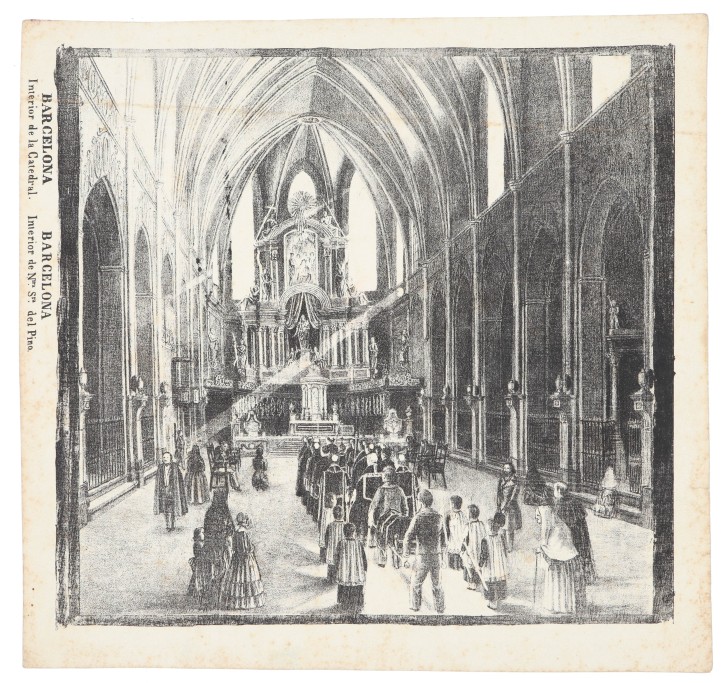 Views of the interior of the Barcelona Cathedral and Santa Maria del Mar. . . Precio: 450€