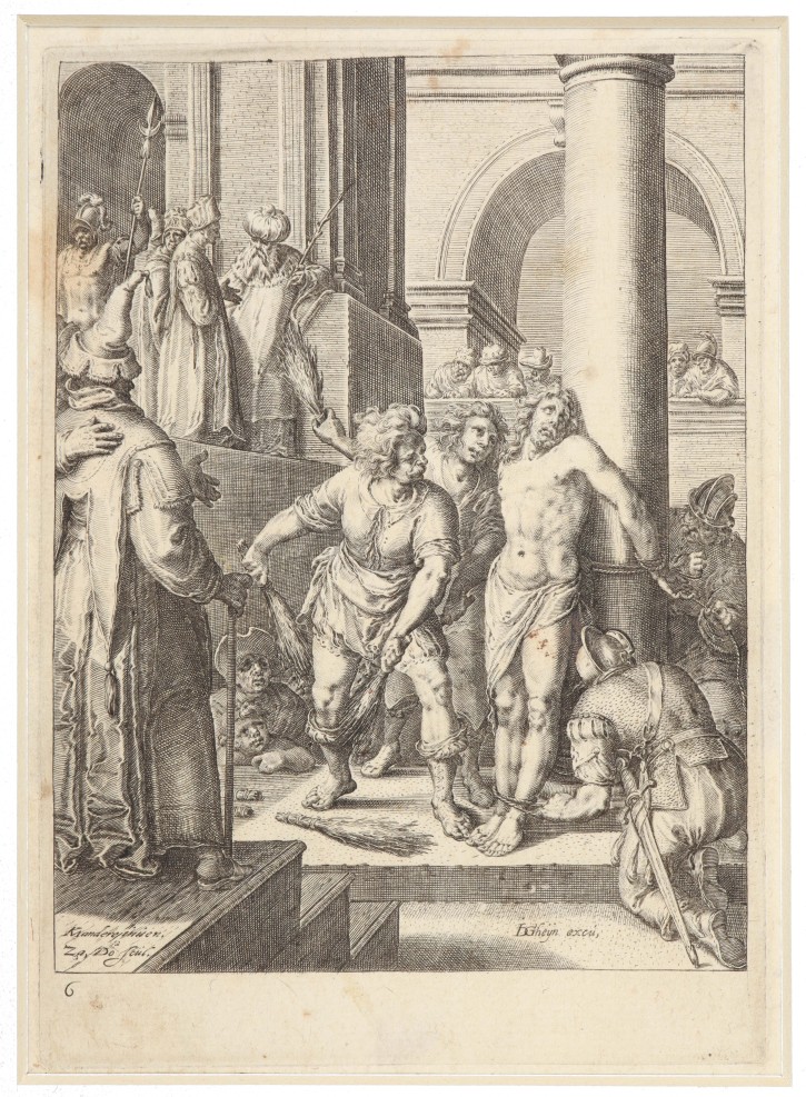 Flagellation of Christ. Dolendo, Zacarias (1561-1604) - Van Mander, Karel (1548-1606) - Gheyn II, Jacques (1565-1629). . Precio: 700€