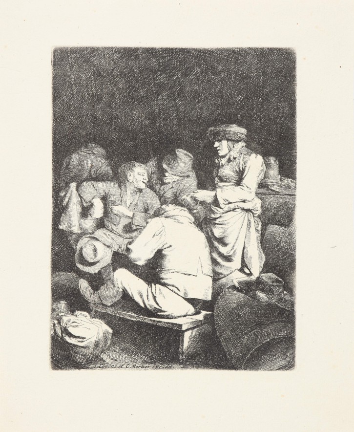 Escena popular. Covens, Johannes (1697-1774) - Mortier, Corneille (1699-1783). 1730. Precio: 750€