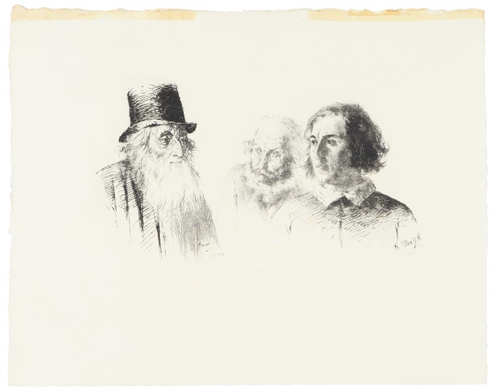 Study of heads and figures. Menzel, Adolf Friedrich Erdmann von (1815-1905). 1843. Precio: 750€