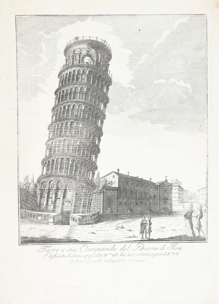 Torre o Campanile del Duomo de Pisa. Calcografía Giorgi. . Precio: 400€