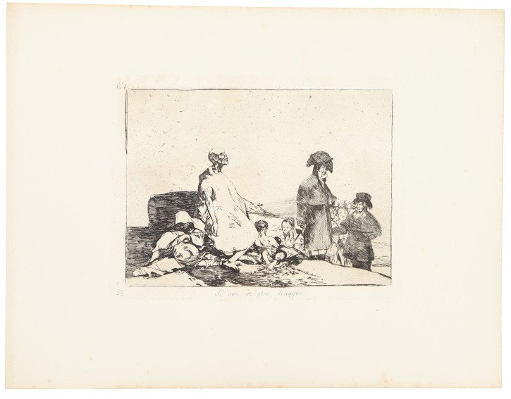 Si son de otro linage. Goya Lucientes, Francisco de (1746-1828) - Calcografía Nacional. 1906. Precio: 700€