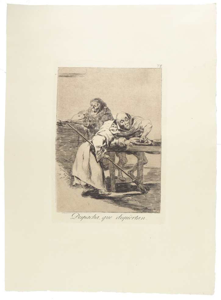 Despacha, que dispiértan. Goya Lucientes, Francisco de (1746-1828) - Calcografía Nacional. 1937. Precio: 900€