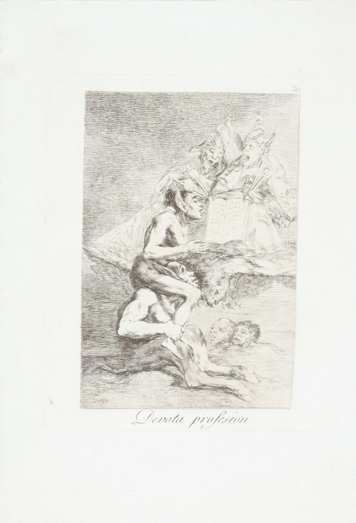 Devota profesión. Goya Lucientes, Francisco de (1746-1828). 1799. Precio: 7.500€