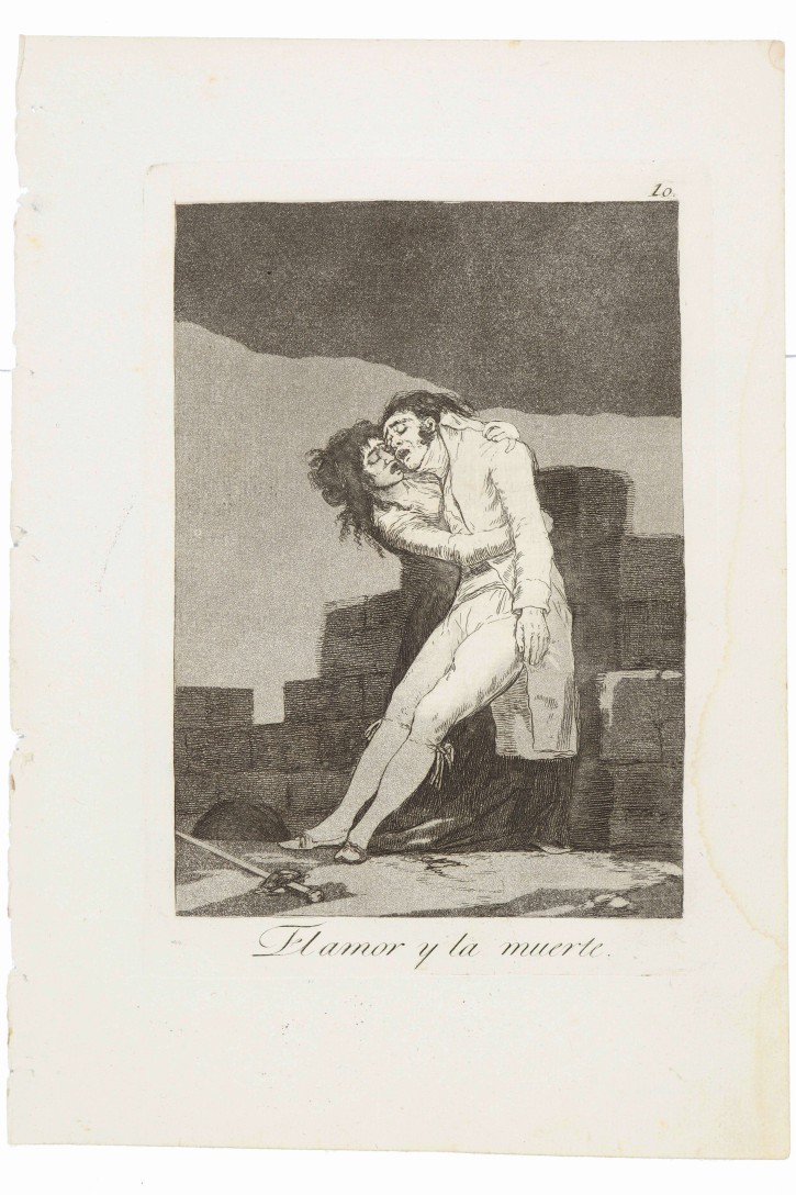 El amor y la muerte. Goya Lucientes, Francisco de (1746-1828). 1799. Precio: 7.500€