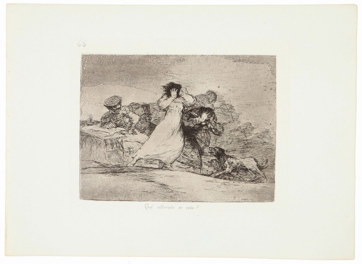 Que alboroto es este. Goya Lucientes, Francisco de (1746-1828) - Calcografía Nacional. 1863. Precio: 2.500€