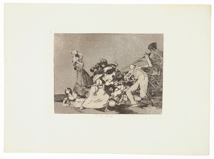 Y son fieras. Goya Lucientes, Francisco de (1746-1828) - Calcografía Nacional. 1863