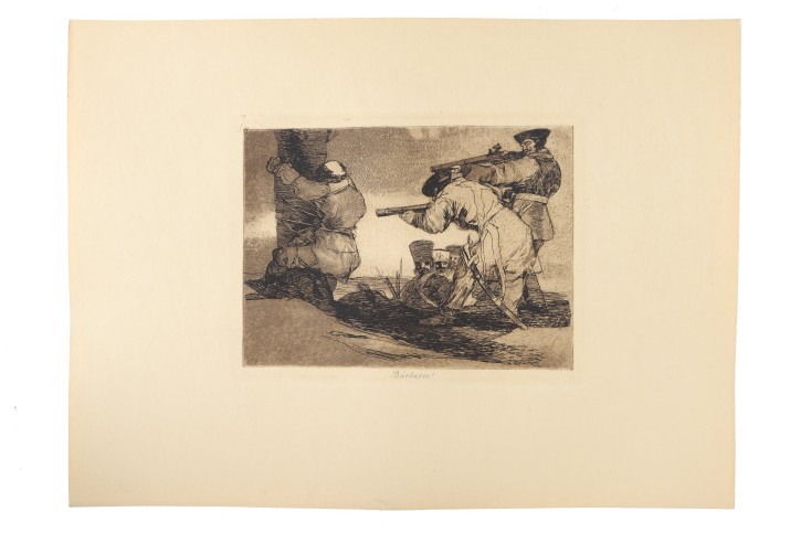 Bárbaros. Goya Lucientes, Francisco de (1746-1828) - Calcografía Nacional. 1937. Precio: 750€