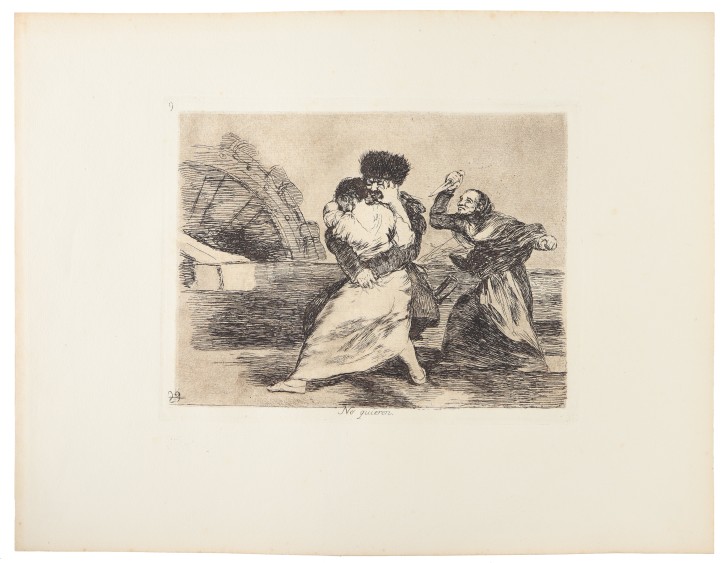 No quieren. Goya Lucientes, Francisco de (1746-1828) - Calcografía Nacional. 1906. Precio: 750€