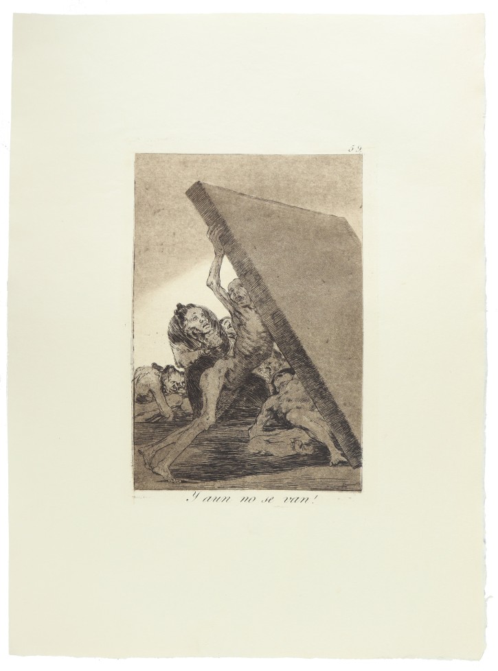 Y aun no se van!. Goya Lucientes, Francisco de (1746-1828) - Calcografía Nacional. 1937. Precio: 900€